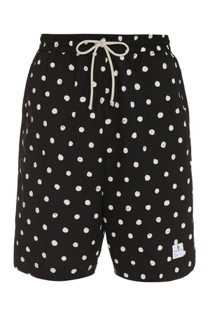 Polka-dot cotton bermuda-shorts-0